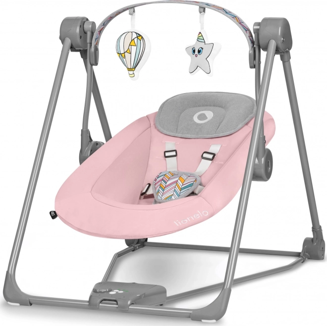 LIONELO Dětské houpací křesílko Otto – Pink Baby
