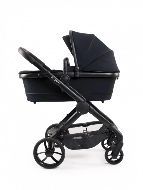 ICandy Peach 7 light grey kočárek - kompletní sada – Černá