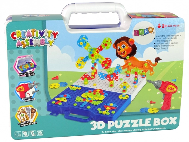 3D stavební bloky DIY Dinosauři