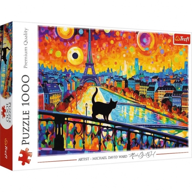 Puzzle 1000 ks Kočky v Paříži