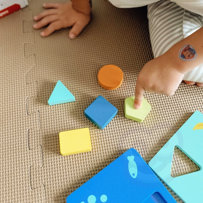 Montessori skládačka tvary a barvy se zvířátky