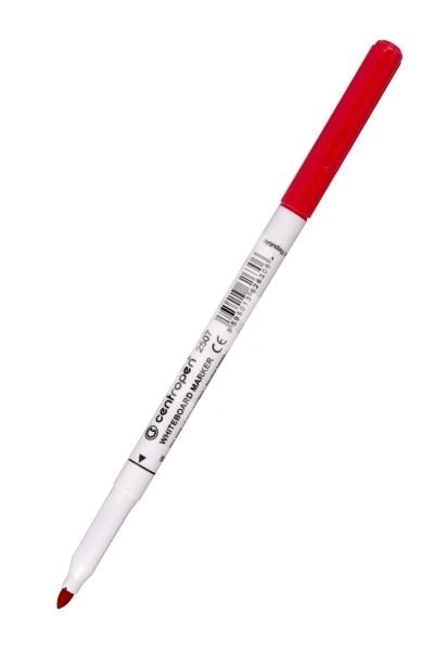 CENTROPEN Popisovač na bílou tabuli 2507 – červený