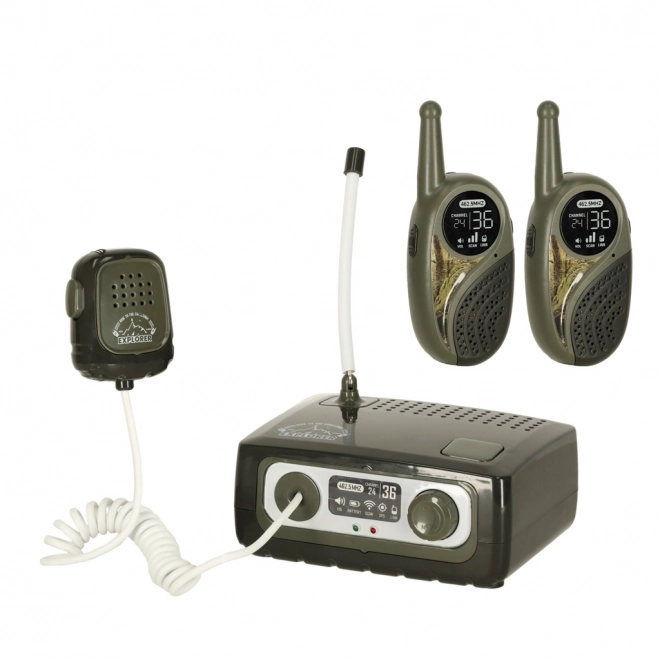 Dětská sada Walkie Talkie s centrální jednotkou Explorer