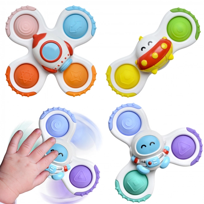 Sensory Spinnery Raketa, Kosmita a UFO 3 ks od Woopie