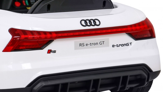 Audi RS E-Tron GT dětské elektrické auto s ovladačem a pohonem 4x4 – Bílá