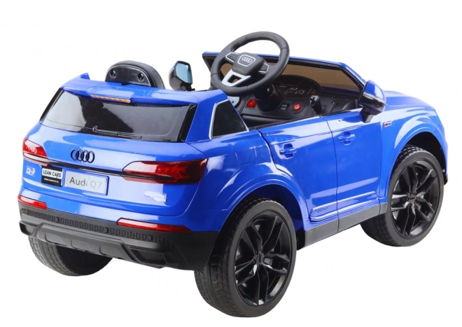 Auto na baterie Audi Q7 modré lakované