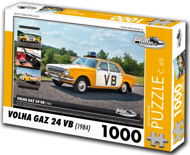 RETRO-AUTA Puzzle č. 69 Volha GAZ 24 VB (1984) 1000 dílků