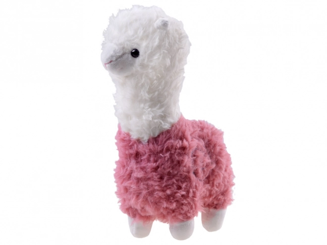Alpaka plyšový maskot lama 28cm ZA4402 – Růžová