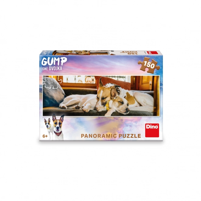 Gump: Jsme dvojka - Na gauči 150 ks panoramatické puzzle