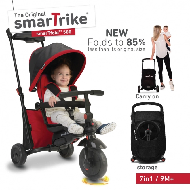 Tříkolka Smart Trike 7 v 1 Smartfold 500 červená