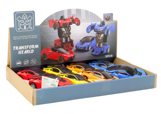 auto-robot 2v1 proměnlivý robot ve 4 barvách