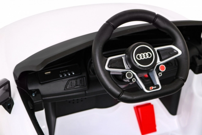 Audi R8 LIFT Bateriové auto + dálkové ovládání + EVA kola + MP3 + LED – Bílé
