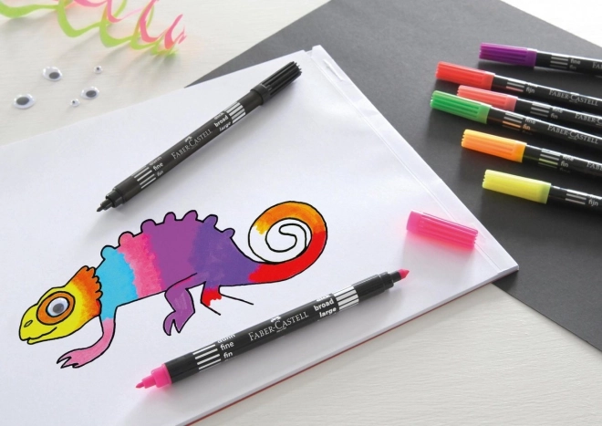 Faber-Castell Neon oboustranné fixy - 10 barev