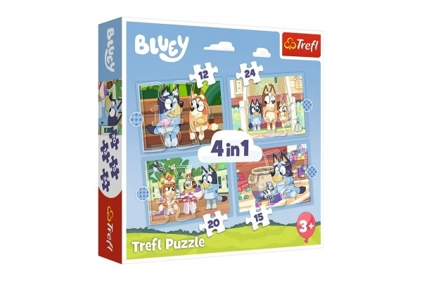 Puzzle Bluey a její svět 4v1
