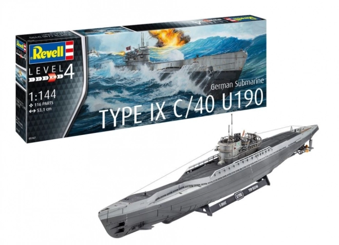 Plastikový model německé ponorky T.IX C/40 1/144