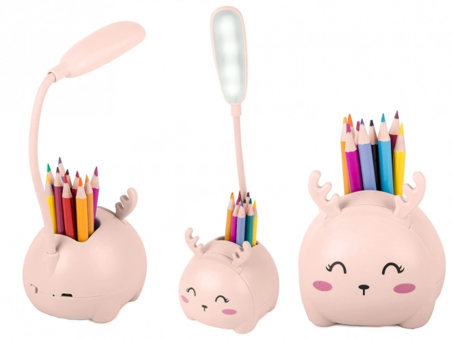 Dětská noční LED lampička s USB a organizérem