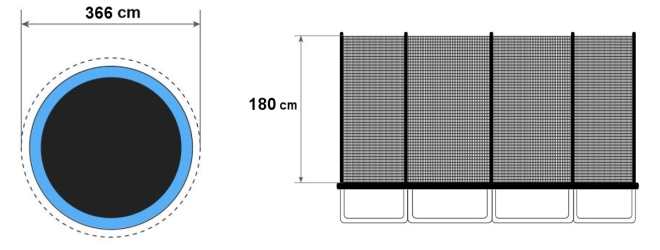 Univerzální pro 12 ft trampolíny