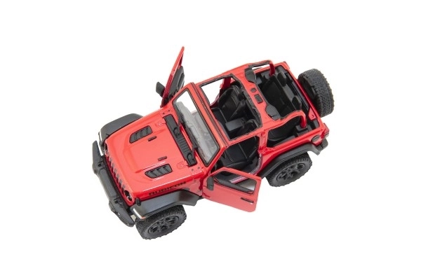 Kovový model Jeep Wrangler 2018 s otevřenou střechou