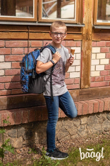 BAAGL školní batoh Skate Struktury
