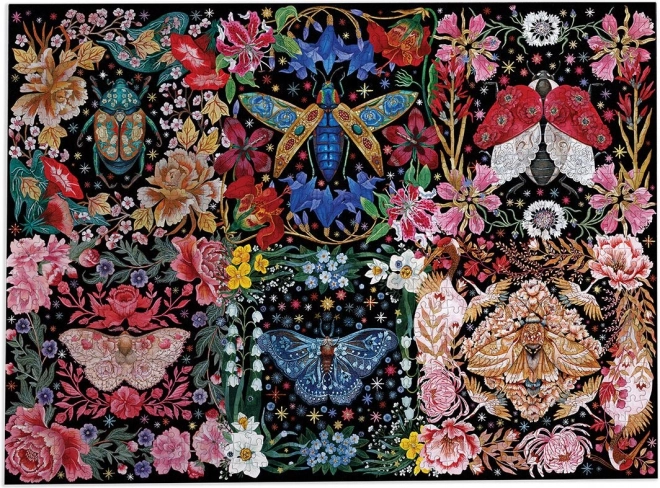 Puzzle Brouci mezi květinami 1000 dílků