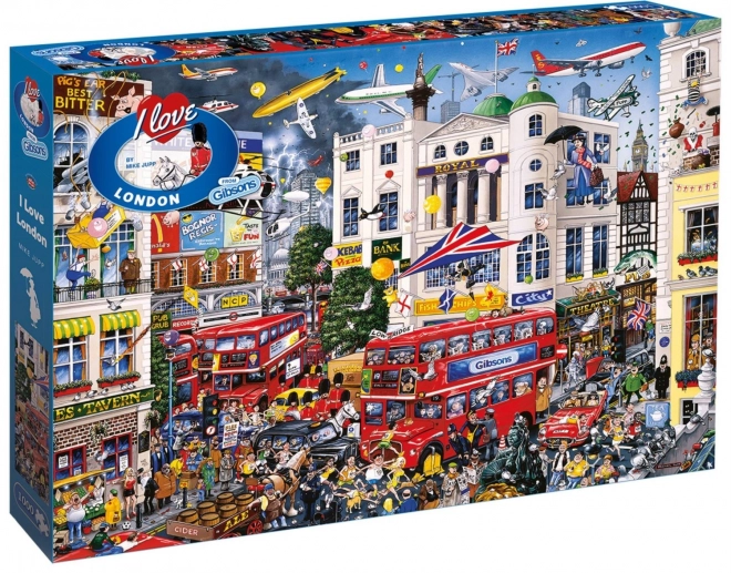 GIBSONS Puzzle Miluji Londýn 1000 dílků