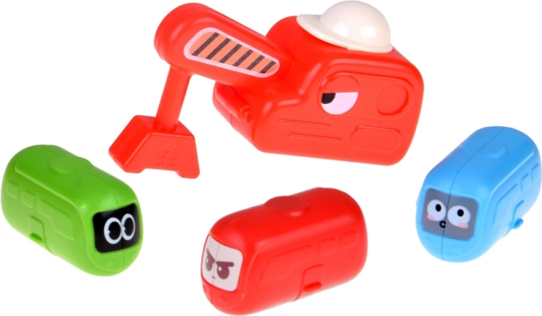 Magnetický jeřáb a kapslová autíčka