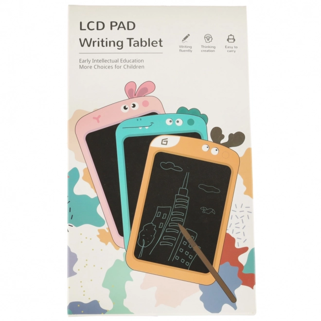 Turquoise kreslící tablet pro děti s dinosaury, 8,5 palců