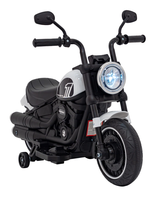 Motocikel Chopper FASTER – Bílý