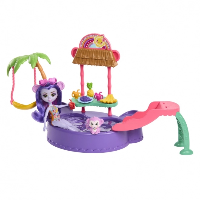 Sada Enchantimals Tropical Pool + panenka Monkey