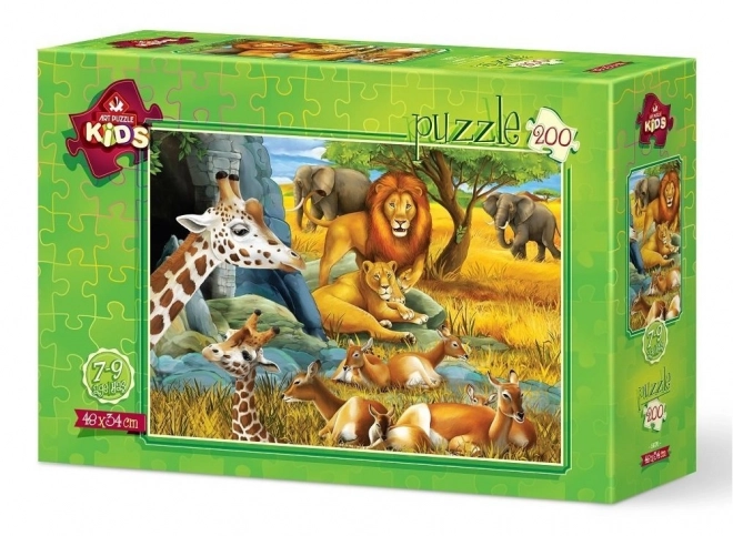ART PUZZLE Puzzle Zvířata savany 200 dílků