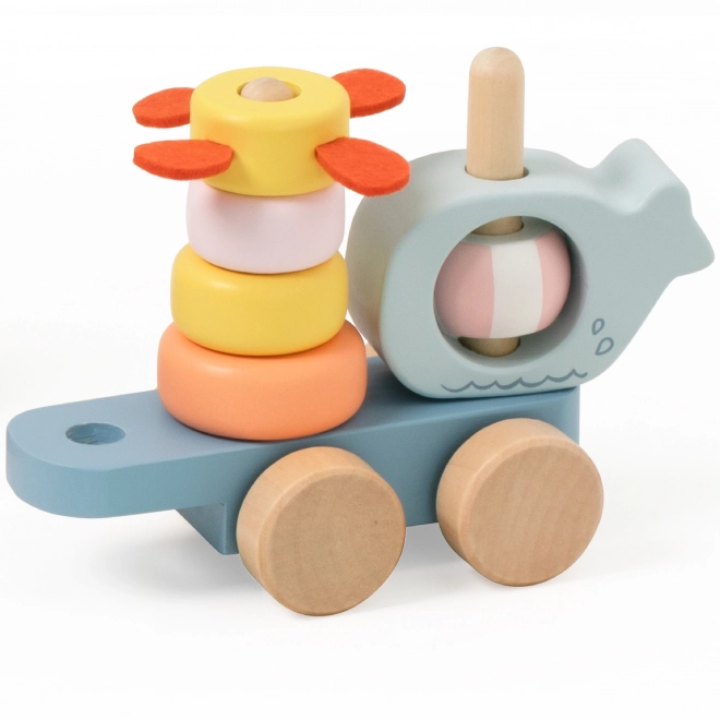 Montessori dřevěná vláčkodráha Oceán