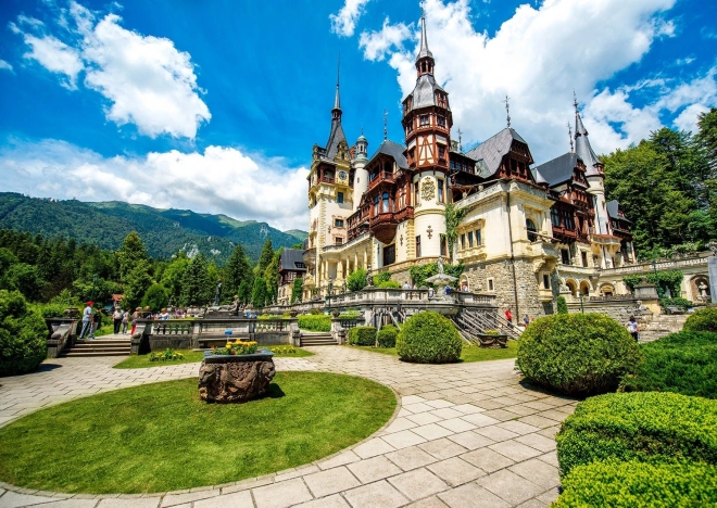 Puzzle Královský hrad Sinaia Rumunsko 1000 dílků