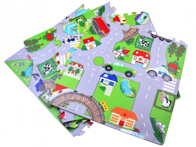 Pěnová podložka street puzzle EVA ZA2510