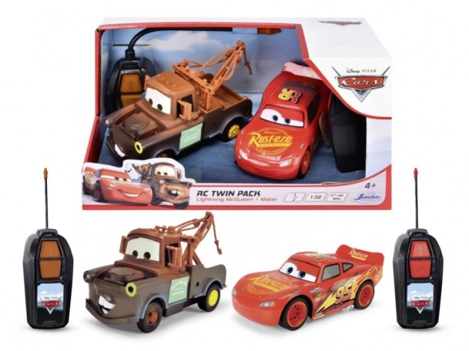 RC auta Blesk McQueen a Burák Twin Pack 14 cm