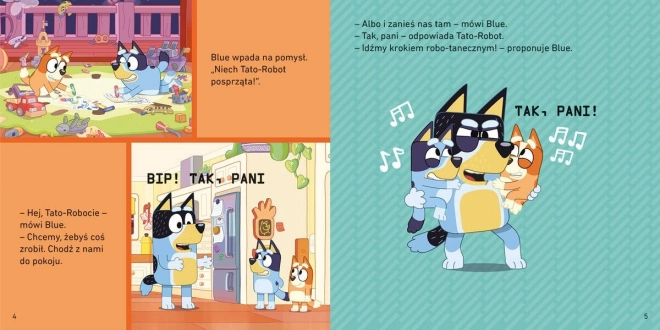 Bluey: Tato-robot - zábavná kniha pro děti