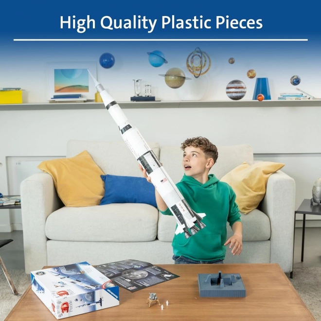 RAVENSBURGER 3D puzzle Vesmírná raketa Saturn V 504 dílků