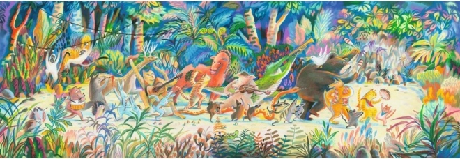 Djeco puzzle Lesní kapela – 200 dílků