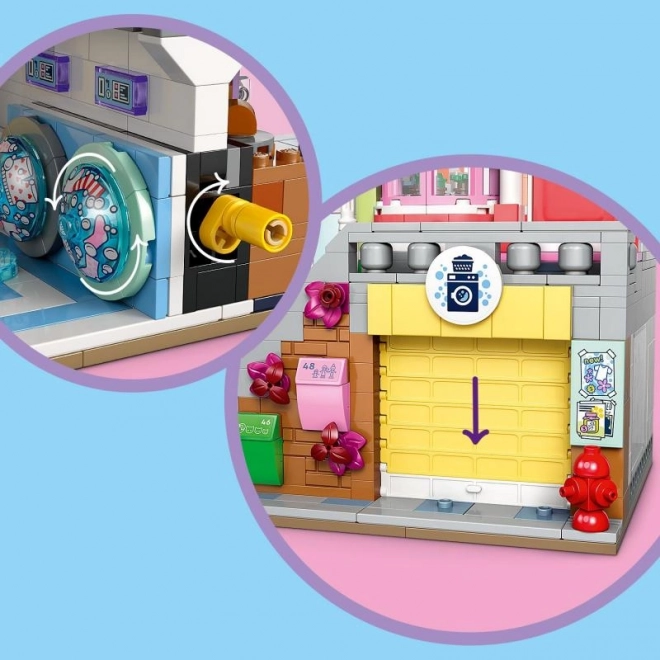 Apartmány a obchody LEGO Friends v městečku Heartlake