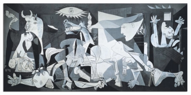 EDUCA Miniaturní puzzle Guernica, Pablo Picasso 1000 dílků