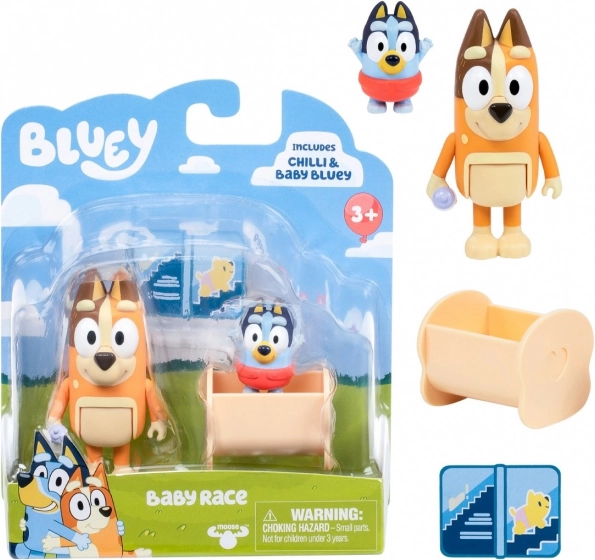 Sada figurek Bluey 2ks Baby Bluey a Chilli