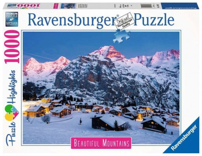 Ravensburger puzzle Mürren z Bernského Oberlandu 1000 dílků