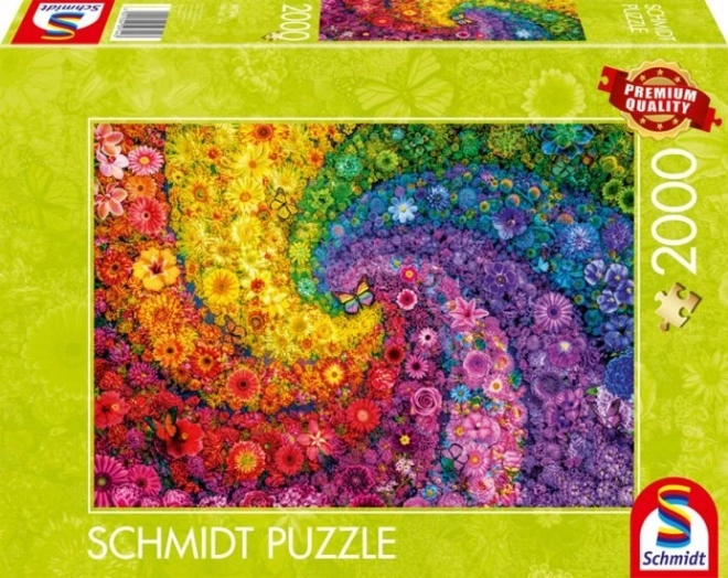 Schmidt puzzle Vířící barvy v květu 2000 dílků