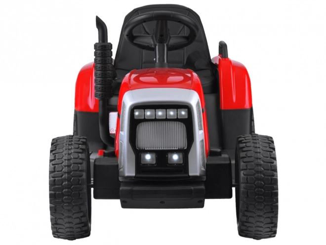 Dětský traktor s přívěsem na dálkové ovládání – Červená