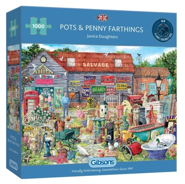 GIBSONS Puzzle Hrnce a veteš za pár drobných 1000 dílků