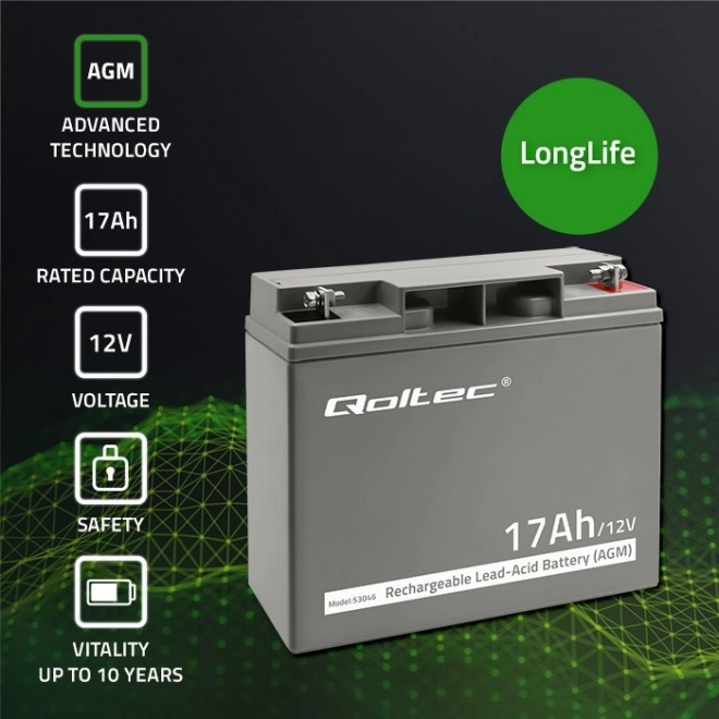 Baterie AGM 12V | 17Ah | max. 255A