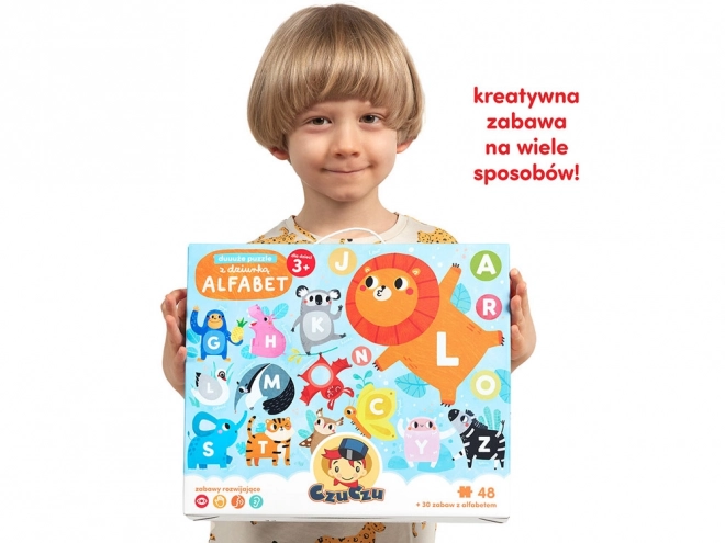 CzuCzu velké puzzle s dírkou Abeceda