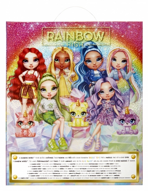 Rainbow High Fashion panenka se zvířátkem - Sunny Madison