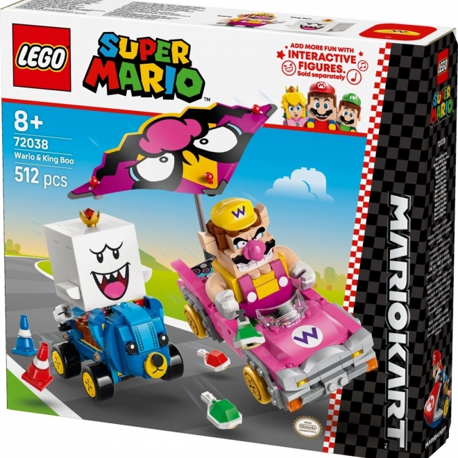 Stavebnice LEGO Super Mario Mario Kart - Wario a King Boo