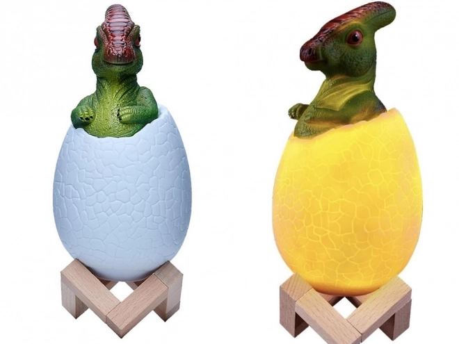 Noční světlo dinosaurus vajíčko RGB LED pro děti