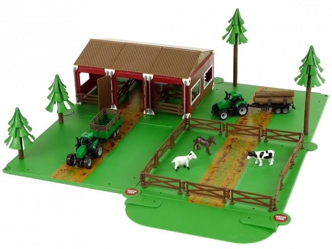 Farma Stodola Ustájení zvířat Farma Dva traktory